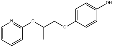 4-(2-(pyridin-2-yloxy)propoxy)phenol Struktur