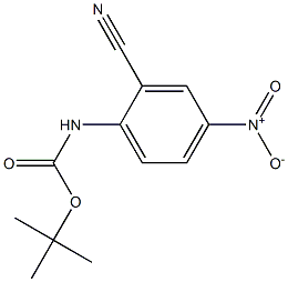 tert-butyl 2-cyano-4-nitrophenylcarbamate Structure