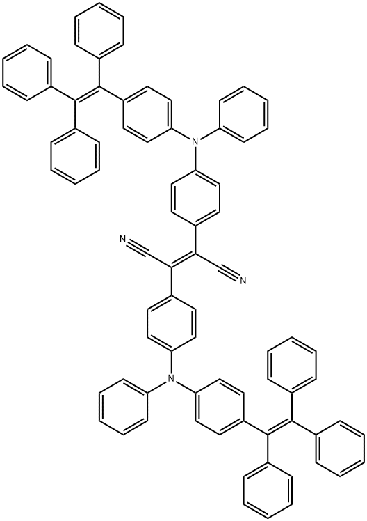 2,3-二(4-N-苯基四苯乙烯基)-2-丁烯二腈 结构式