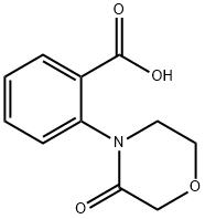 2-(3-oxomorpholin-4-yl)benzoic acid Structure