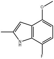 7-fluoro-4-methoxy-2-methyl-1H-indole Structure