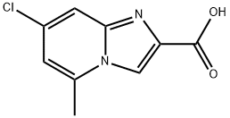 7-chloro-5-methylimidazo[1,2-a]pyridine-2-carboxylic acid 结构式