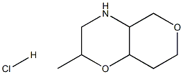 2-methylhexahydro-2H,5H-pyrano[4,3-b][1,4]oxazine hydrochloride Structure
