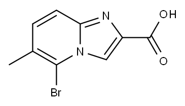 5-bromo-6-methylimidazo[1,2-a]pyridine-2-carboxylic acid Struktur