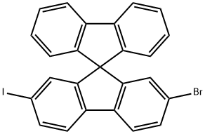 2-bromo-7-iodo-9,9'-spirobi[fluorene] Struktur