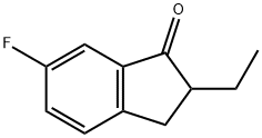 2-Ethyl-6-fluoro-indan-1-one Structure