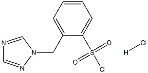2-(1H-1,2,4-triazol-1-ylmethyl)benzene-1-sulfonyl chloride hydrochloride Structure