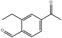4-乙酰基-2-乙基苯甲醛, 1433824-05-5, 结构式