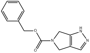 Pyrrolo[3,4-c]pyrazole-5(1H)-carboxylic acid, 4,6-dihydro-, phenylmethyl ester Structure