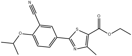 ethyl 2-(3-cyano-4-isopropoxyphenyl)-4-methylthiazole-5-
carboxylate Structure