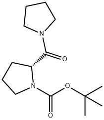 (S)-tert-butyl 2-(pyrrolidine-1-carbonyl)pyrrolidine-1-carboxylate Structure