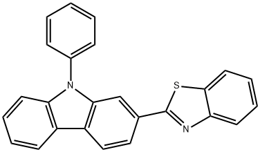 2-(N-phenyl-2-carbazolyl)benzothiazole 结构式