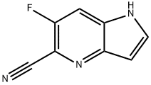 6-Fluoro-1H-pyrrolo[3,2-b]pyridine-5-carbonitrile Struktur
