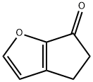 4H-cyclopenta[b]furan-6(5H)-one 化学構造式