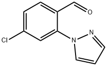 4-Chloro-2-(1H-pyrazol-1-yl)benzaldehyde,1446818-92-3,结构式