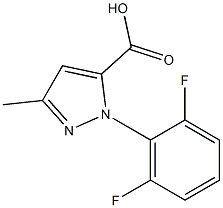 1-(2,6-difluorophenyl)-3-methyl-1H-pyrazole-5-carboxylic acid,1448684-48-7,结构式