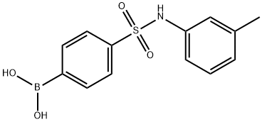 B-[4-[[(3-methylphenyl)amino]sulfonyl]phenyl]Boronic acid Structure