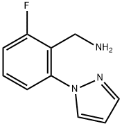 [2-fluoro-6-(1H-pyrazol-1-yl)phenyl]methanamine Structure