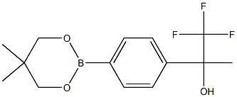2-(4-(5,5-Dimethyl-1,3,2-dioxaborinan-2-yl)phenyl)-1,1,1-trifluoropropan-2-ol Structure