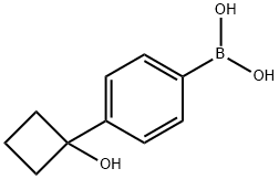 (4-(1-羟基环丁基)苯基)硼酸,1467062-11-8,结构式