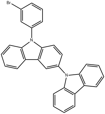 9-(3-溴苯基)-3,9-联咔唑,1480890-43-4,结构式