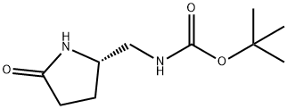tert-butyl (S)-((5-oxopyrrolidin-2-yl)methyl)carbamate Structure