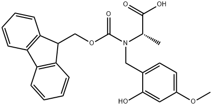(2S)-2-({[(9H-fluoren-9-yl)methoxy]carbonyl}[(2-hydroxy-4-methoxyphenyl)methyl]amino)propanoic acid|(S)-2-((((9H-芴-9-基)甲氧基)羰基)(2-羟基-4-甲氧基苄基)氨基)丙酸