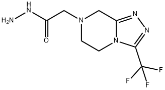 2-(3-(Trifluoromethyl)-5,6-dihydro-[1,2,4]triazolo[4,3-a]pyrazin-7(8H)-yl)acetohydrazide hydrochloride