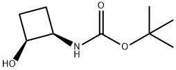 N-[(1R,2S)-2-羟基环丁基]氨基甲酸叔丁酯, 1486477-55-7, 结构式