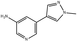 5-(1-METHYL-1H-PYRAZOL-4-YL)PYRIDIN-3-AMINE Struktur