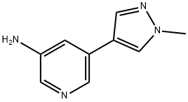 5-(1-METHYL-1H-PYRAZOL-4-YL)PYRIDIN-3-AMINE Structure