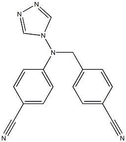Benzonitrile, 4-[[(4-cyanophenyl)methyl]-4H-1,2,4-triazol-4-ylamino]-, 148869-01-6, 结构式