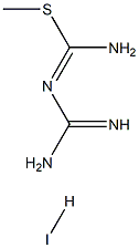 1-[amino(methylsulfanyl)methylidene]guanidine hydroiodide Structure