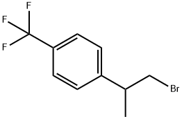 1-(1-bromopropan-2-yl)-4-(trifluoromethyl)benzene Structure