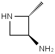 3-Azetidinamine, 2-methyl-,trans- Structure