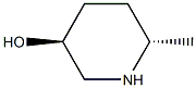 (3S,6S)-6-methylpiperidin-3-ol 结构式
