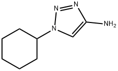 1-Cyclohexyl-1H-1,2,3-triazol-4-amine 结构式