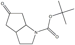 tert-butyl 5-oxohexahydrocyclopenta[b]pyrrole-1(2H)-carboxylate Structure