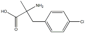 4-Chloro-a-methyl-DL-phenylalanine, 15080-35-0, 结构式