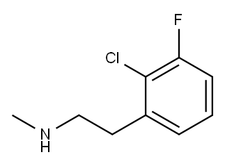 [2-(2-chloro-3-fluorophenyl)ethyl](methyl)amine Struktur