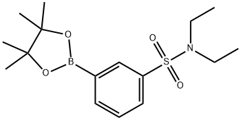 N,N-diethyl-3-(4,4,5,5-tetramethyl-1,3,2-dioxaborolan-2-yl)benzenesulfonamide, 1509931-90-1, 结构式