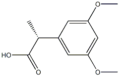 (R)-2-(3,5-二甲氧基苯基)丙酸,1510836-45-9,结构式