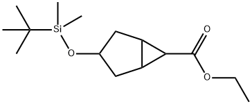3-[(叔丁基二甲基硅基)氧基]双环[3.1.0]己烷-6-甲酸乙酯,1515923-83-7,结构式