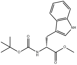 BOC-D-色氨酸甲酯,151872-21-8,结构式