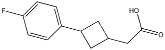 2-(3-(4-fluorophenyl)cyclobutyl)acetic acid Structure