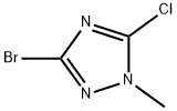3-溴-5-氯-1-甲基-1H-1,2,4-三唑 结构式