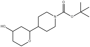 TERT-BUTYL 4-(4-HYDROXYOXAN-2-YL)PIPERIDINE-1-CARBOXYLATE,1520890-32-7,结构式