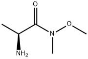 (S)-2-amino-N-methoxy-N-methylpropanamide Struktur