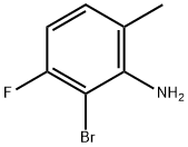 2-溴-3-氟-6-甲基苯胺 结构式