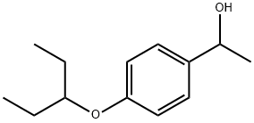 1-[4-(pentan-3-yloxy)phenyl]ethan-1-ol, 1523303-48-1, 结构式